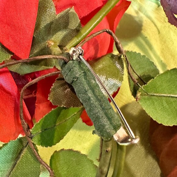 LOT of 9 Vintage Silk Millinery Flower Pins - in Christian Dior Box - Picture 12 of 15